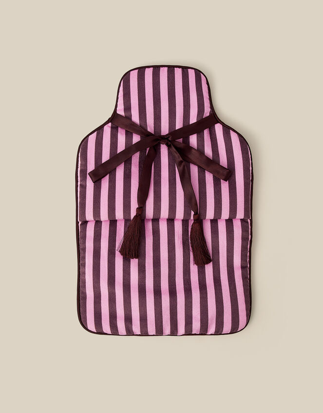 Stripe Velvet Hot Water Bottle Cover, , large