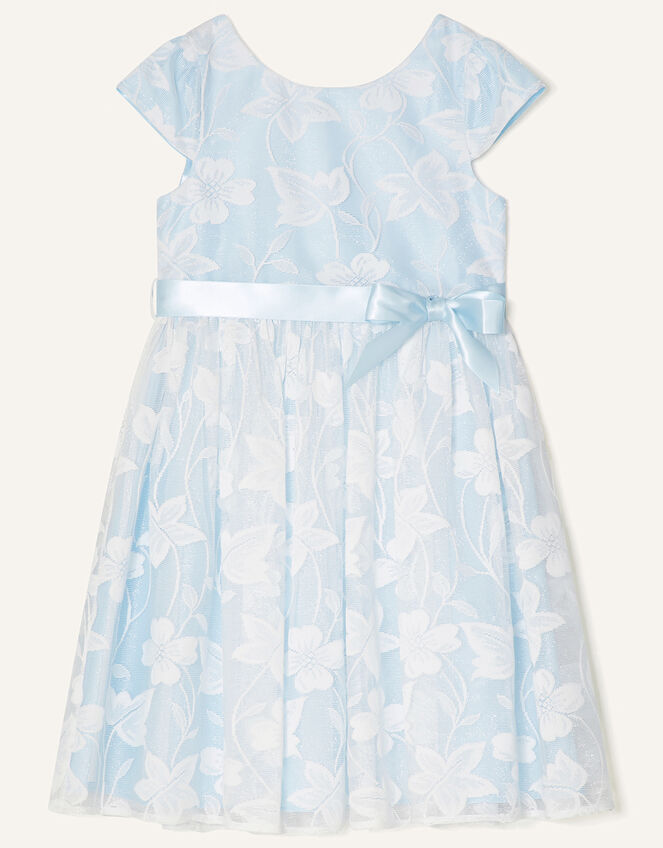 Floral Lace Dress , Blue (BLUE), large