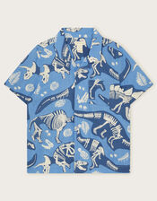 Dinosaur Bone Shirt, Blue (BLUE), large