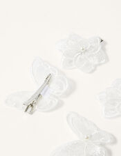 Lacey Papillon Hair Clip Set, , large
