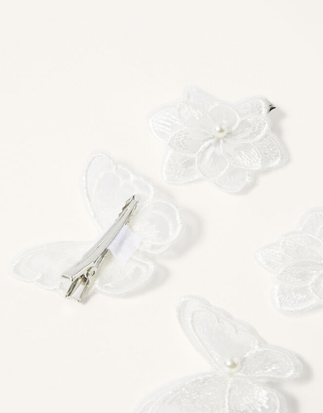 Lacey Papillon Hair Clip Set, , large