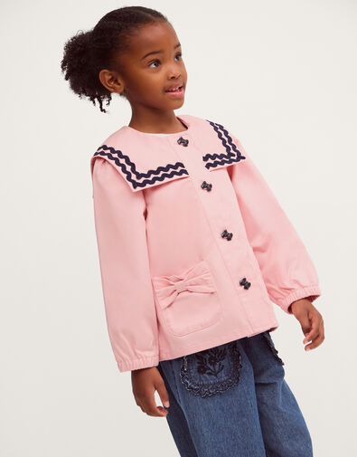 Bow Sailor Jacket, Pink (PINK), large