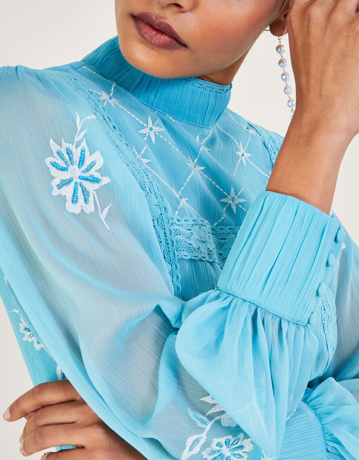 Coast maddie embroidered maxi dress deals