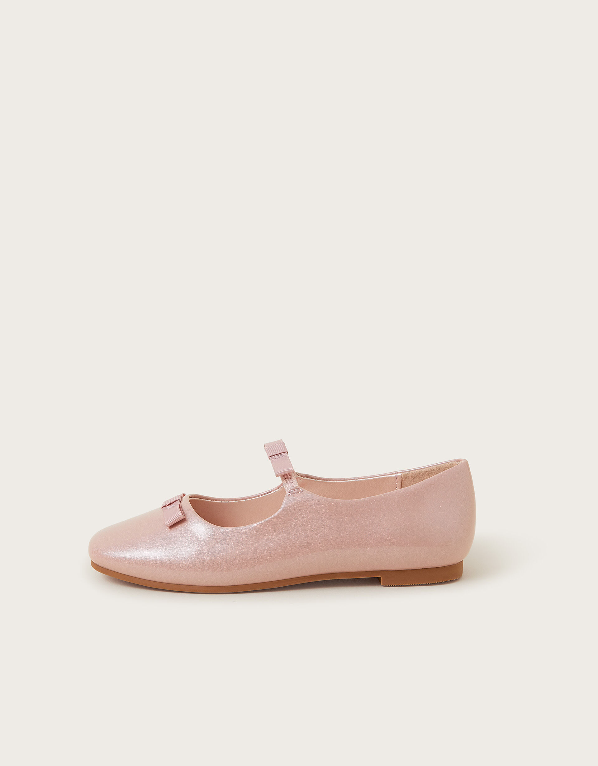 Pink patent flats hot sale