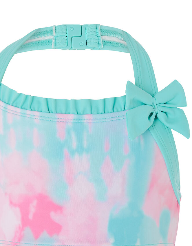 Tie-Dye Halter Bikini Set, Pink (PINK), large