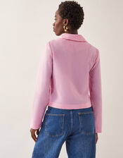 Agata Embroidered Tie Top, Pink (PINK), large