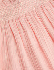 Baby Shirred Jumpsuit , Pink (PALE PINK), large