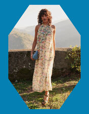Petite Mendigote Riyu Floral Midi Dress, Multi (MULTI), large