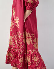 East Diya Embroidered Midi Dress, Pink (PINK), large
