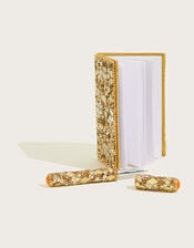 Mirrored Shellac Notebook and Pen Set, , large