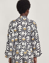 Zamora Tie Front Top, White (WHITE), large