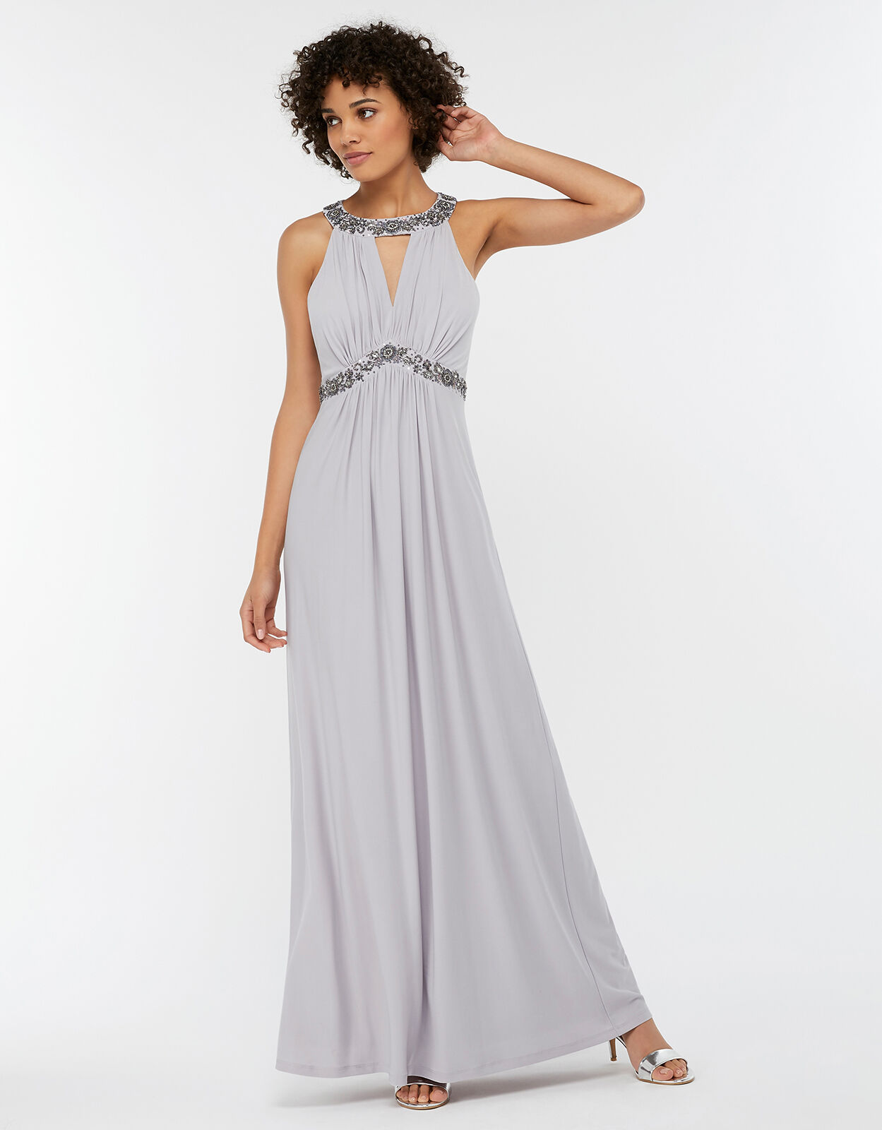 Monsoon silver bridesmaid dress shop