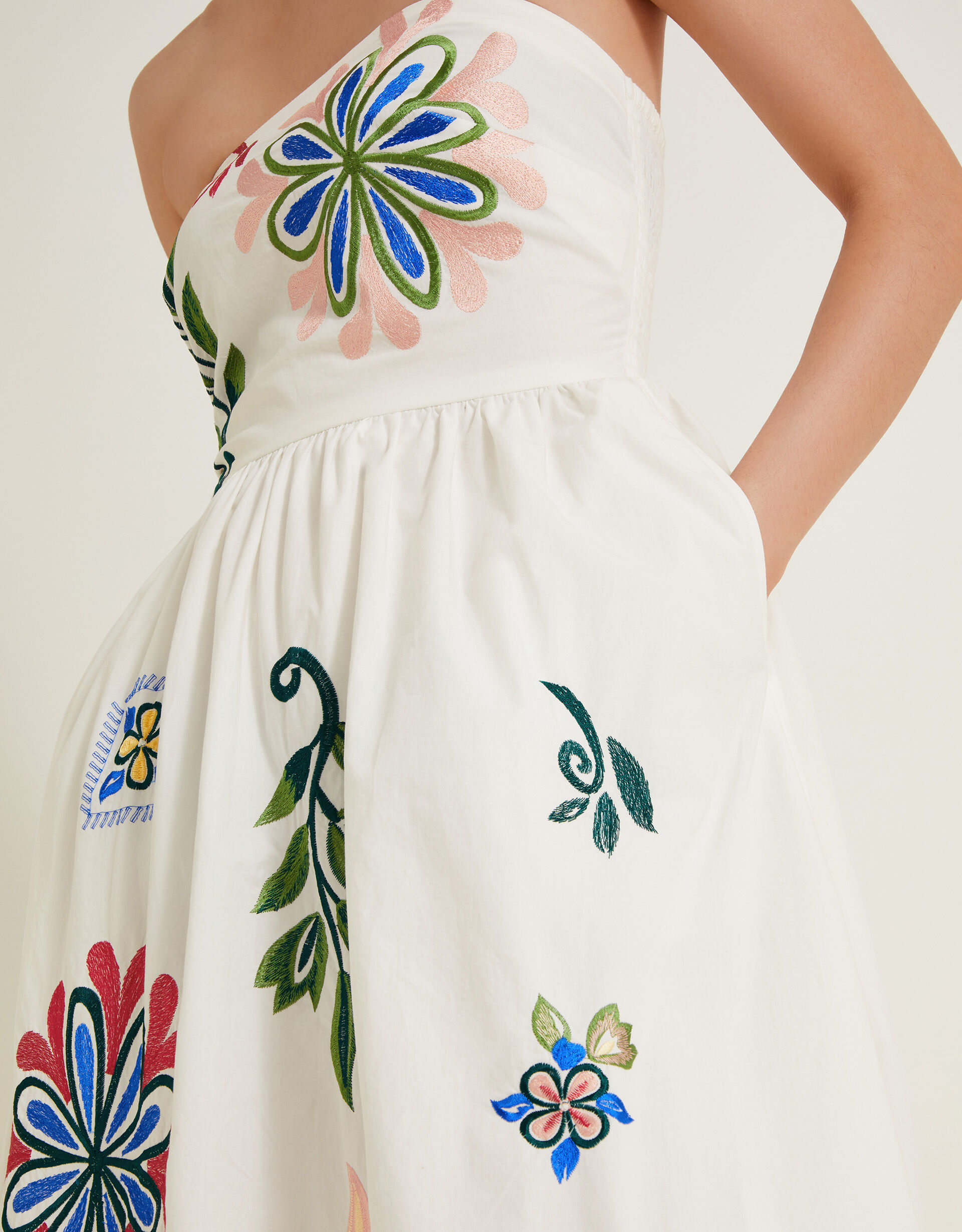 White embroidered dress uk cheap