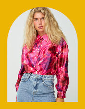 Crās Floral Print Shirt, Pink (PINK), large