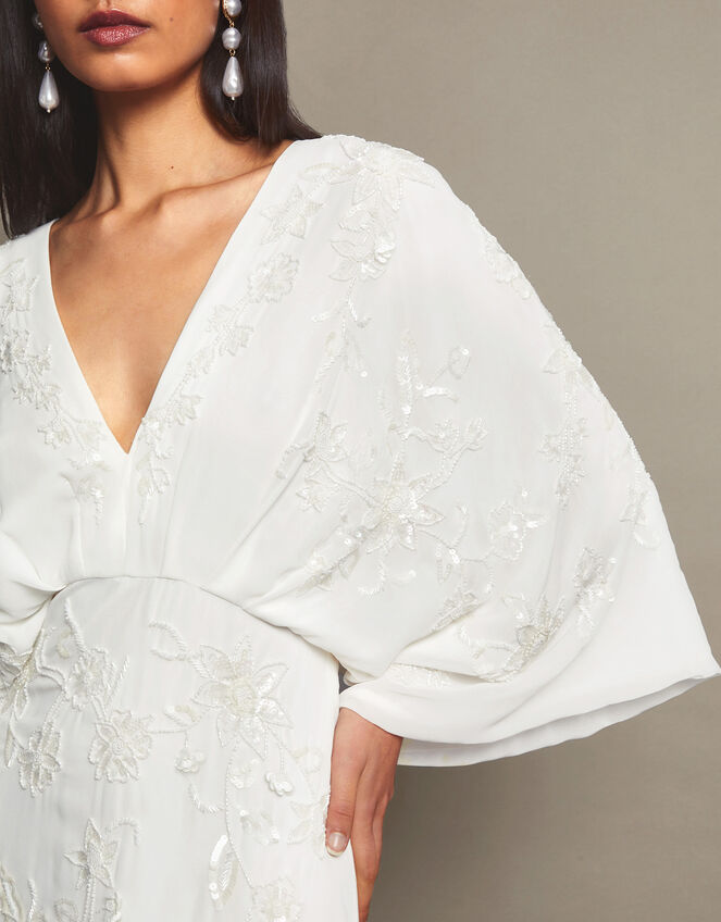 Camilla Embroidered Maxi Wedding Dress, Ivory (IVORY), large