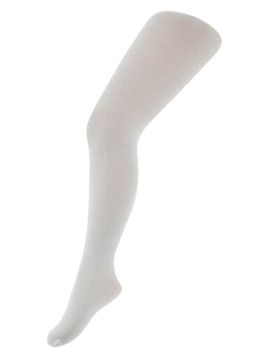 Sparkly Nylon Tights Silver, Silver (SILVER), large