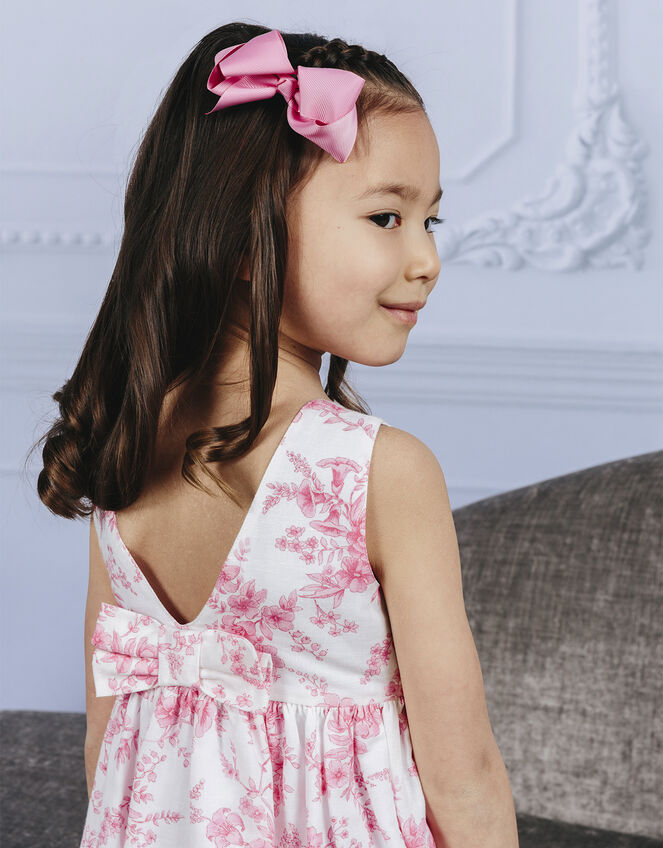 Trotters Maeva Big Bow Dress, Pink (PINK), large