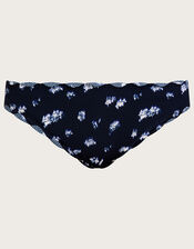 Batik Print Scallop Bikini Bottoms, Blue (NAVY), large