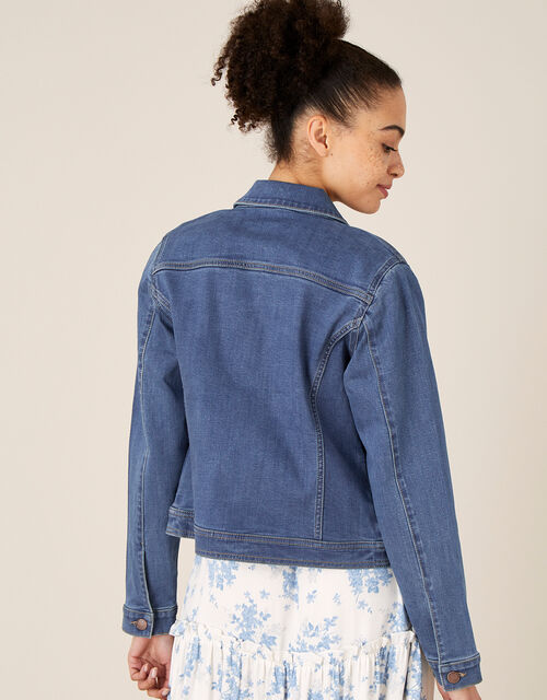 Denim Jacket with Organic Cotton , Blue (DENIM BLUE), large