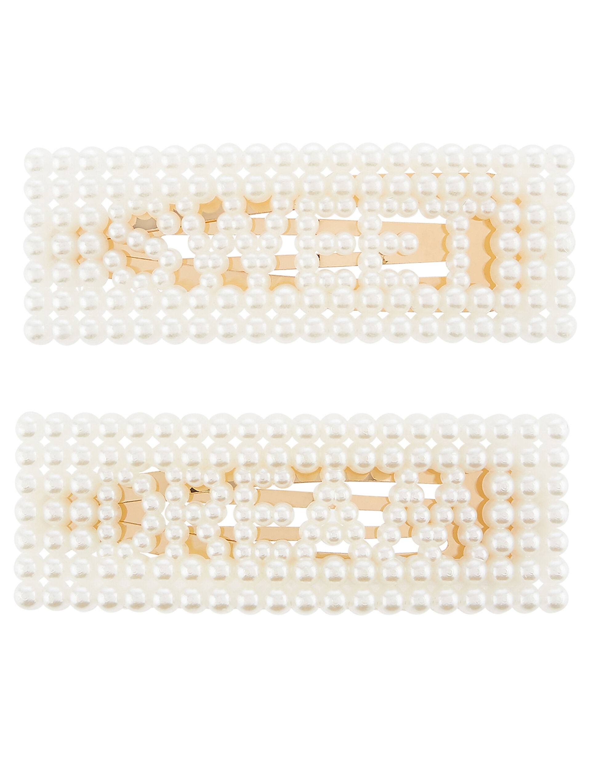 SWEET DREAMS Pearly Hair Clips, , large