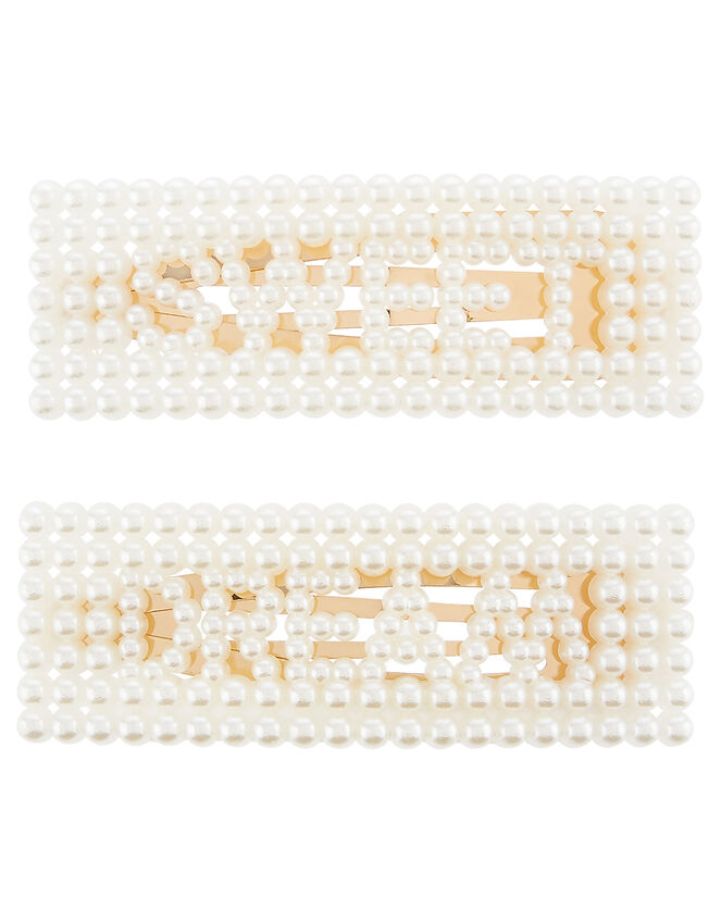 SWEET DREAMS Pearly Hair Clips, , large