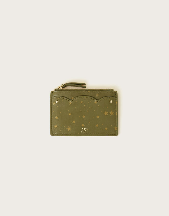 Star Scallop Leather Card Holder, , large