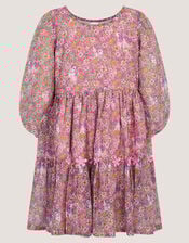 Monsoon x My Little Pony Ditsy Floral Print Dress, Multi (MULTI), large