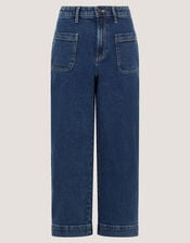 Arlo Regular Cropped Jeans, Blue (MID AUTHENTIC BLUE), large