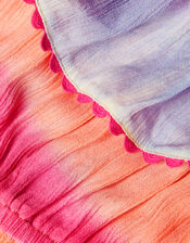 Tie Dye Frill Dress, Multi (MULTI), large