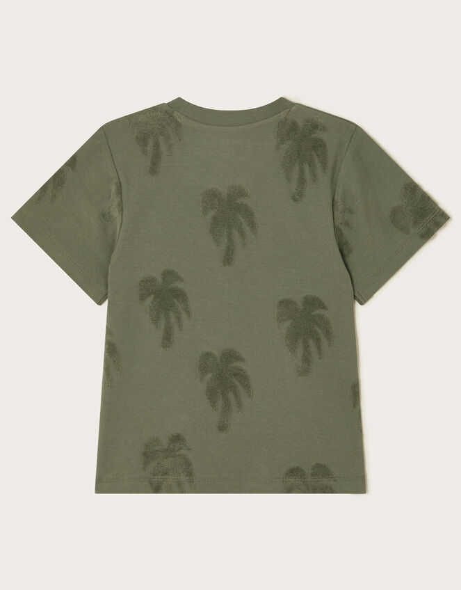 Textured Palm T-Shirt, Green (KHAKI), large