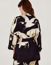 One Hundred Stars Stork Print Kimono, , large