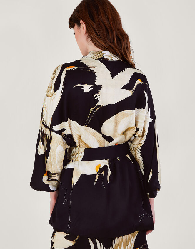 One Hundred Stars Stork Print Kimono, , large
