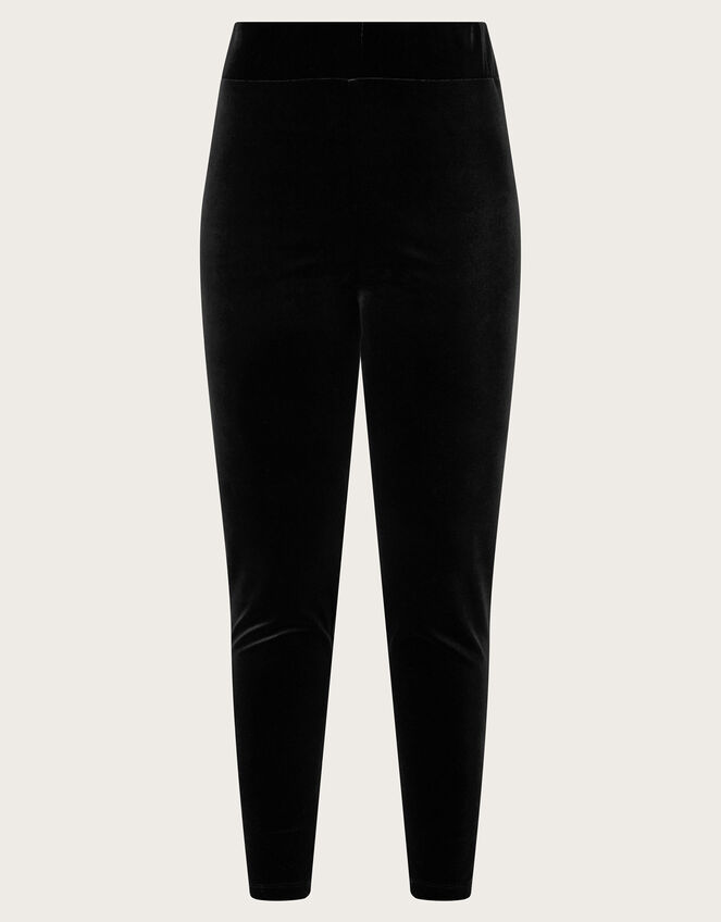 Velvet Leggings, Black (BLACK), large