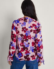 Vittoria Floral Print Blouse, Pink (PINK), large