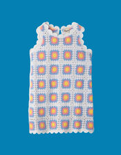 Hatley Buttercup Crochet Vest, Blue (BLUE), large