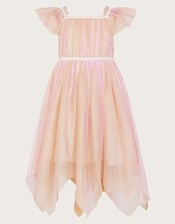 Land of Wonder Butterfly Wings Dress, Gold (GOLD), large