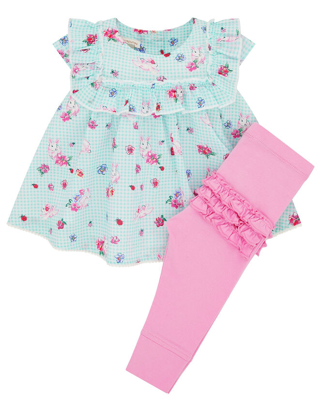 Newborn Baby Meridith Top and Legging Set, Blue (AQUA), large