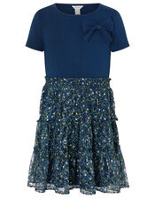 Danielle Ditsy 2-in-1 Dress, Blue (NAVY), large