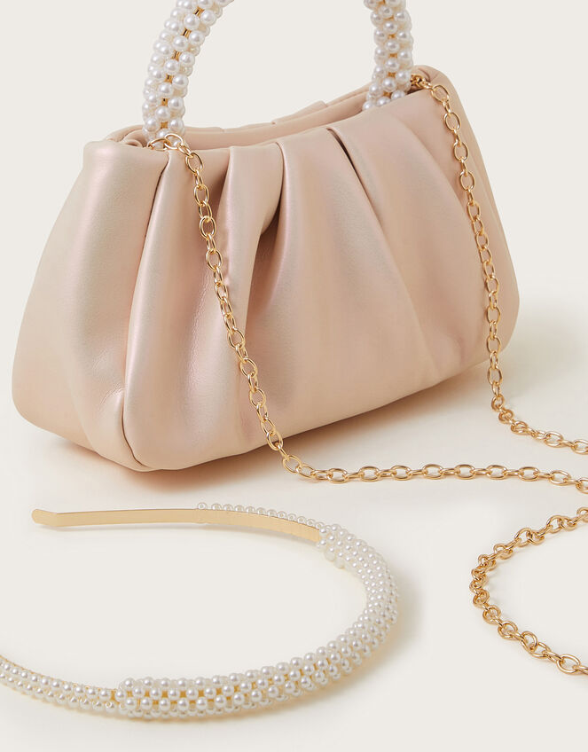 Pearl Bag and Headband Set, , large