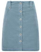 Jessica Jumbo Cord Skirt, Blue (BLUE), large