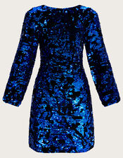 Kayleigh Sequin Shift Dress, Purple (PURPLE), large