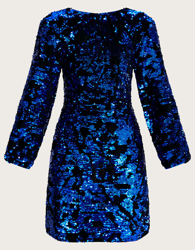 Kayleigh Sequin Shift Dress, Purple (PURPLE), large