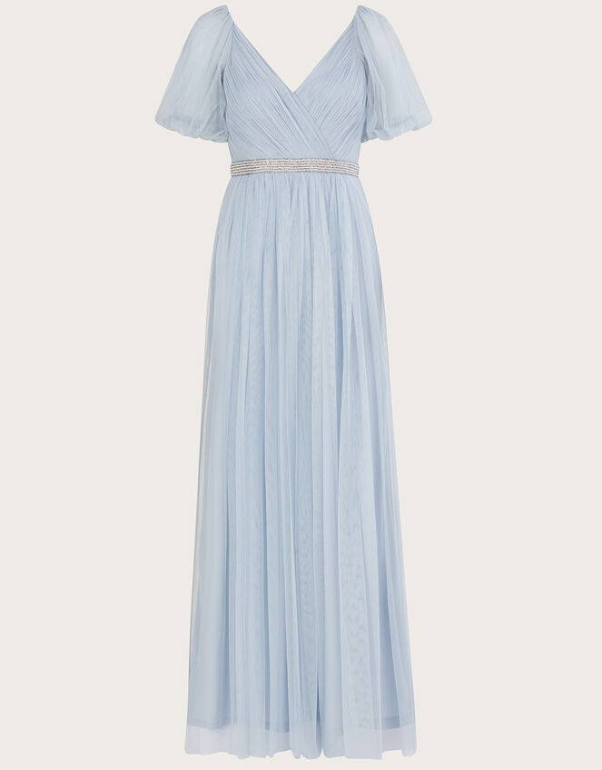 Meghan Mesh Maxi Dress in Recycled Polyester | Evening Dresses