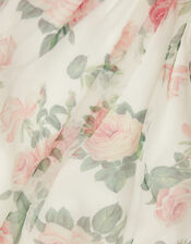 Baby Floral Print Swing Dress, Ivory (IVORY), large