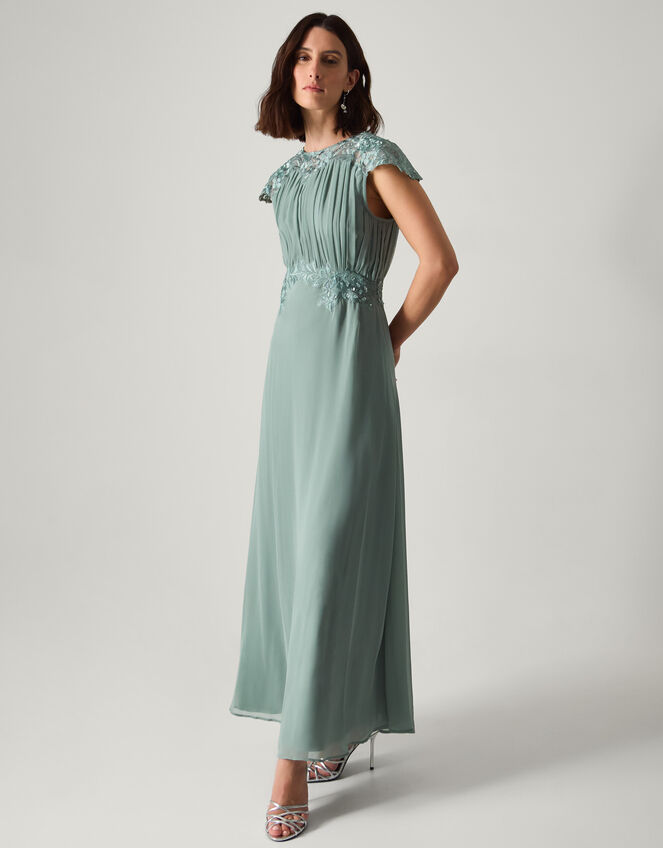 Elodie Lace Chiffon Bridesmaid Dress Green