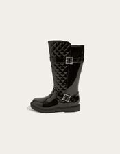 Diamante Riding Boots, Black (BLACK), large