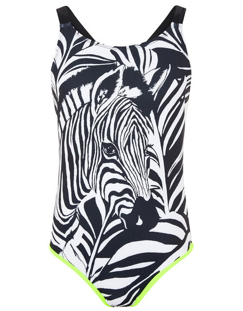 Zebra Print Swimsuit Black Girls' Beach & Swimwear Monsoon UK.