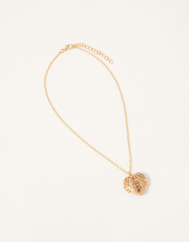 Wish Wings Locket Necklace Gold, , large