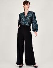 Darcy Devore Blouse, Teal (TEAL), large