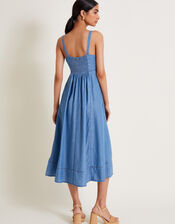 Gaia Midi Dress, Blue (DENIM BLUE), large